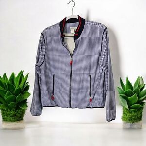 Tail Checked Zip Up Women's Golf Jacket Fleece